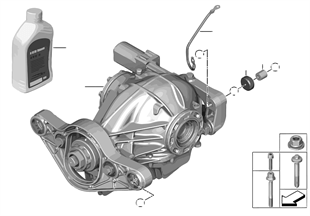 Rear differential / mounted parts