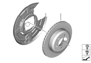 Тормозной диск торм.механ.заднего колеса