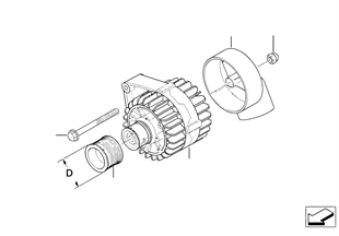 Generator single parts 90/110A Valeo