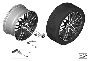 BMW LA wheel M Double Spoke 650M — 21'