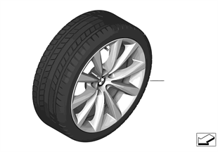 Winter wheel & tire V-Spoke 642