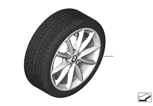Winter wheel & tire V-Spoke 560
