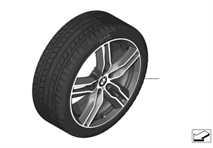 Winter wheel & tire M Double Spoke 570M