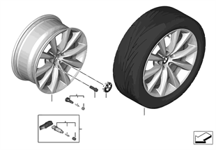 BMW LA wheel V-Spoke 642 — 18''