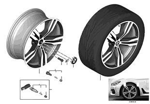 BMW LA wheel Double Spoke 648M — 20''