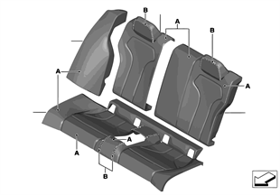 Tapizado individual asiento trasero