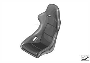 Seat, front, complete seat