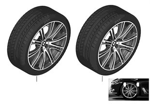 Winter wheel & tire V-spoke 649i