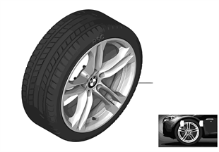 Winter wheel&tire M double spoke 613M