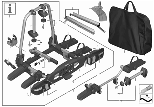 Rear bicycle carrier 'Pro'