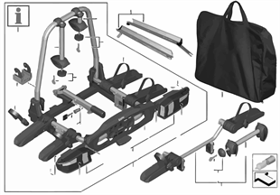 Rear bicycle carrier 'Pro'