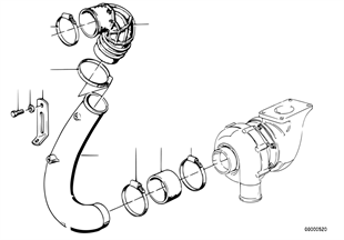 Turbo compressore-tubo d'aspirazione
