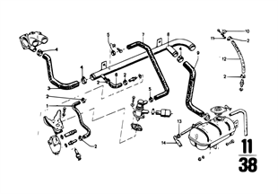 Cooling system-thermostat/water hoses