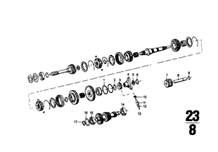 Zf s5-16 gear wheel set, single parts