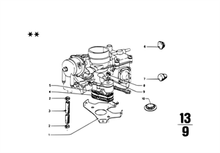 Carburetor mounting parts