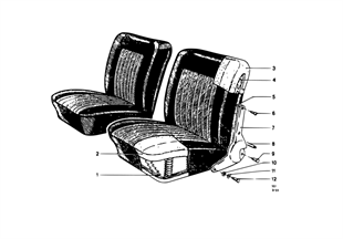 前部座椅 座椅調節 部件