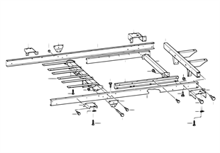 Trailer, individual parts, chassis frame