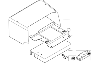 Trunk battery cover