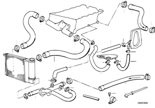Chladicí systém-vedení vodních hadic