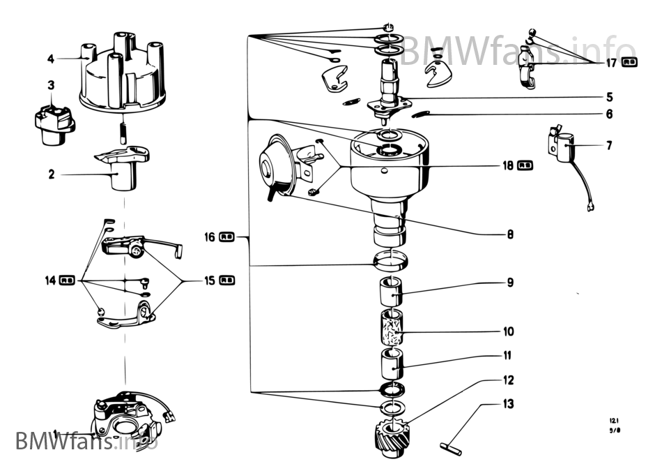 Distributor-single parts